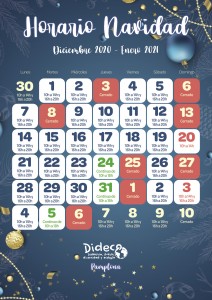 calendario navidad